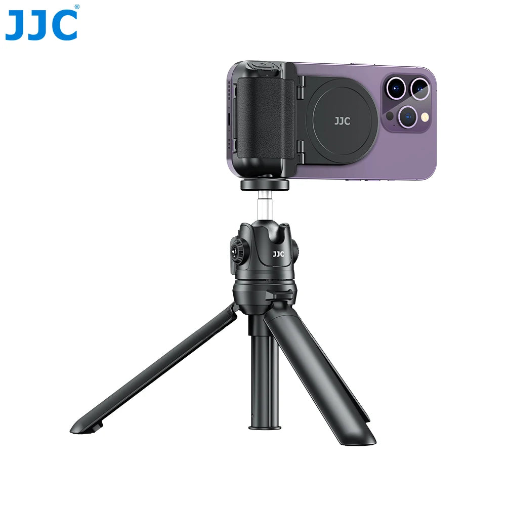 Magnetic Phone Grip And Extendable Tripod phone Grip Handle Holder with Remote Shutter for iPhone