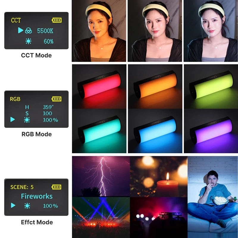 Ulanzi i-Light VL119 RGB Handheld Light Wand LED RGB Light for Video Vlog