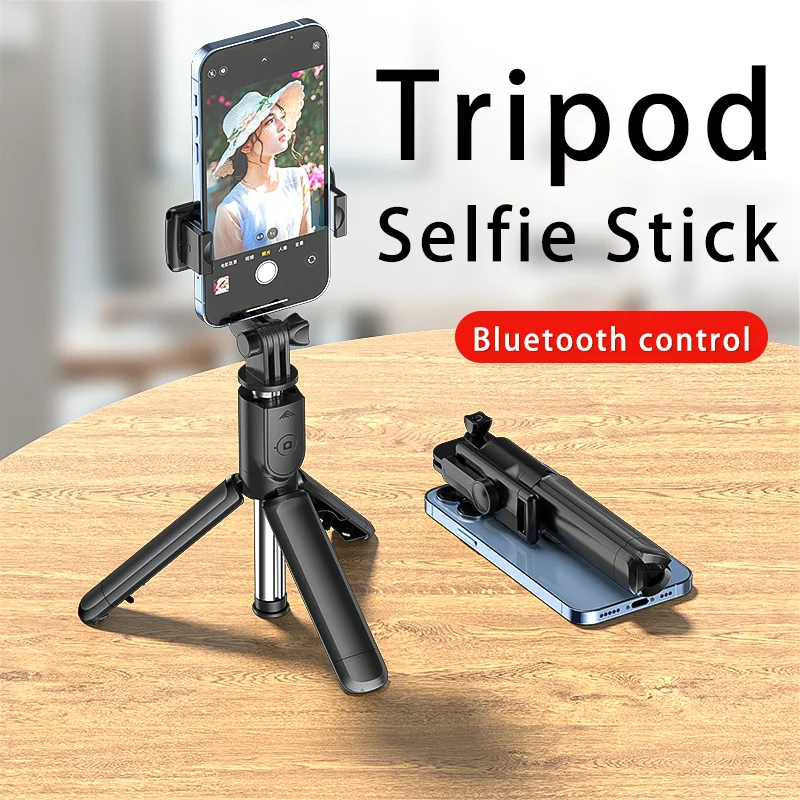 Bluetooth Wireless Selfie Stick Mini Tripod Extendable Remote Shutter For Phone Holder