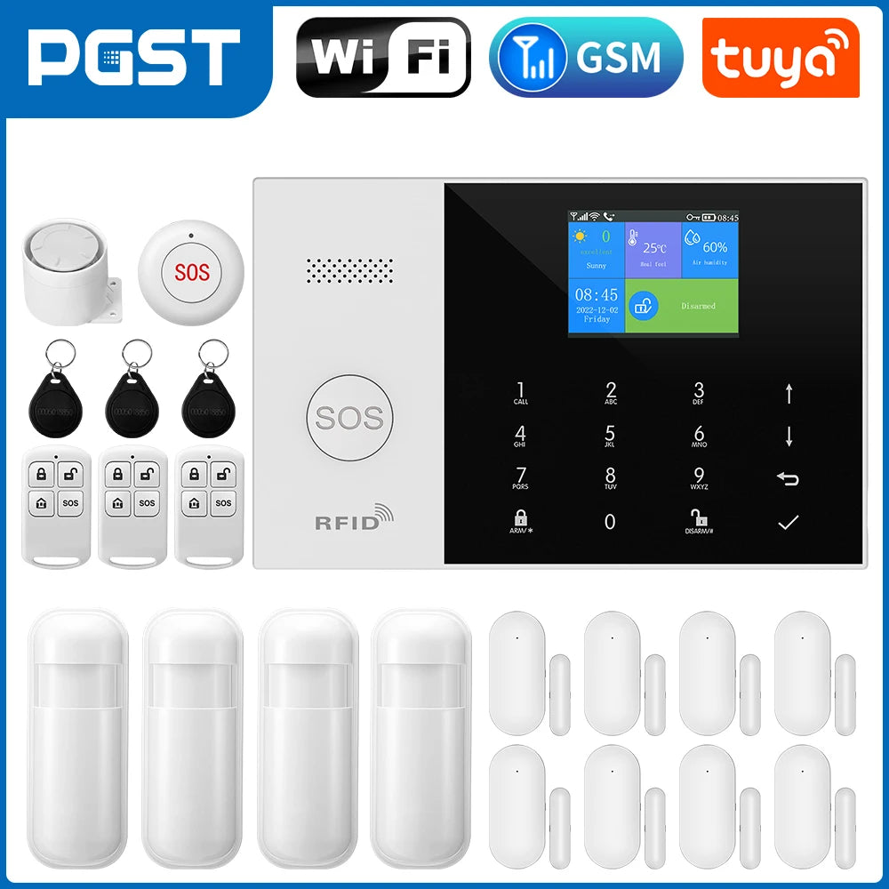 Wifi Alarm System for Home Wireless Security Alarm App Control work