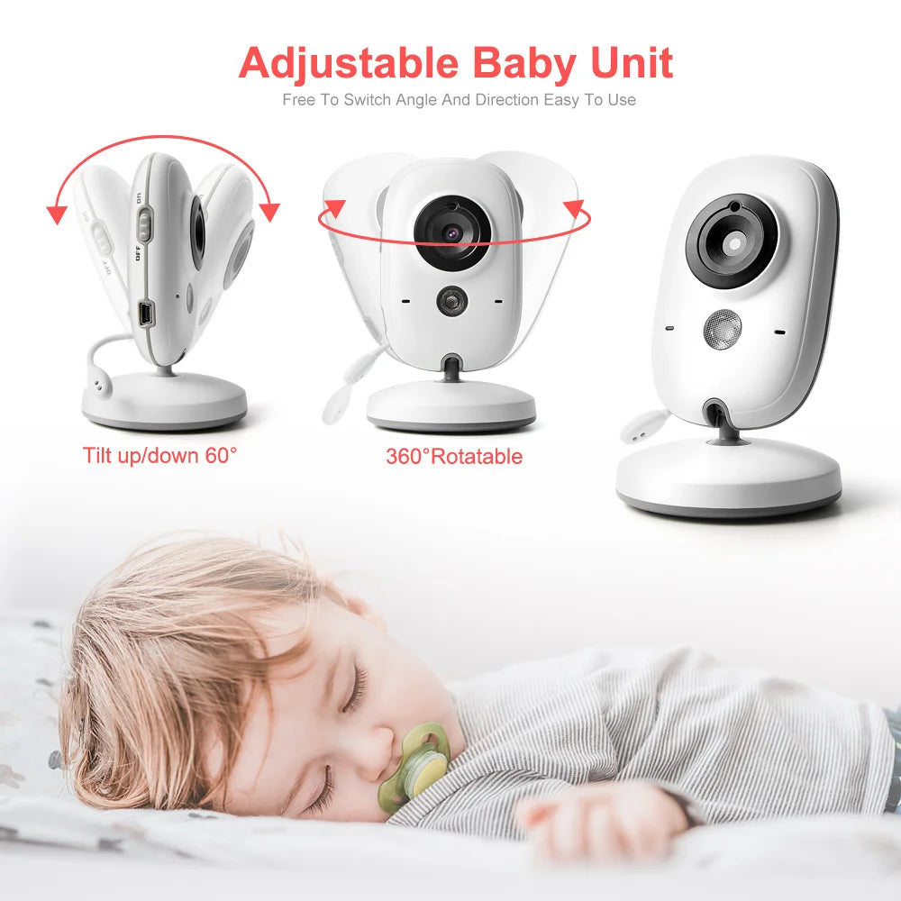 Baby Monitor Camera 2 Way Audio Talk Night Vision Surveillance Security Camera