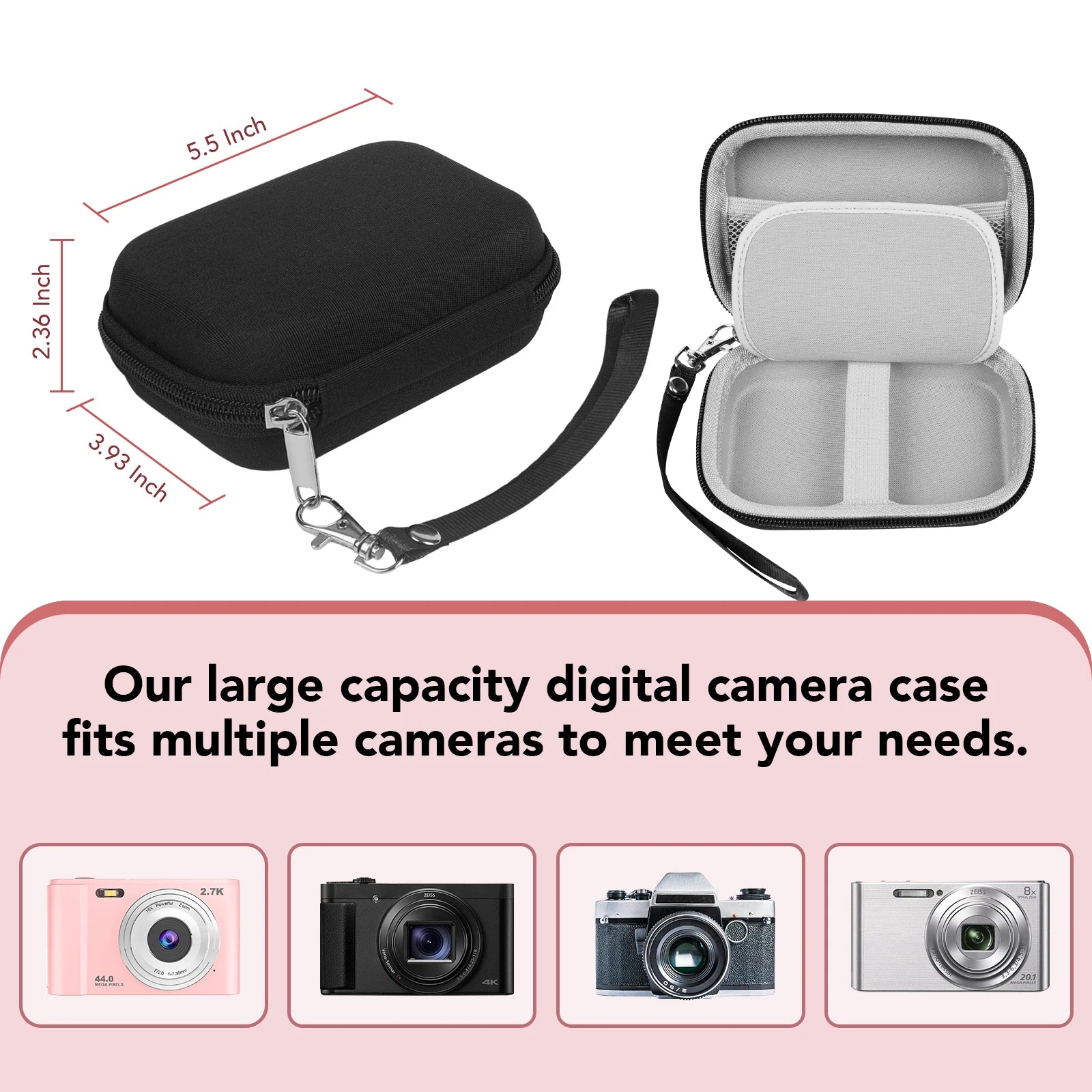 Children's Waterproof Digital Camera 16x Zoom Compact Cameras 1080P