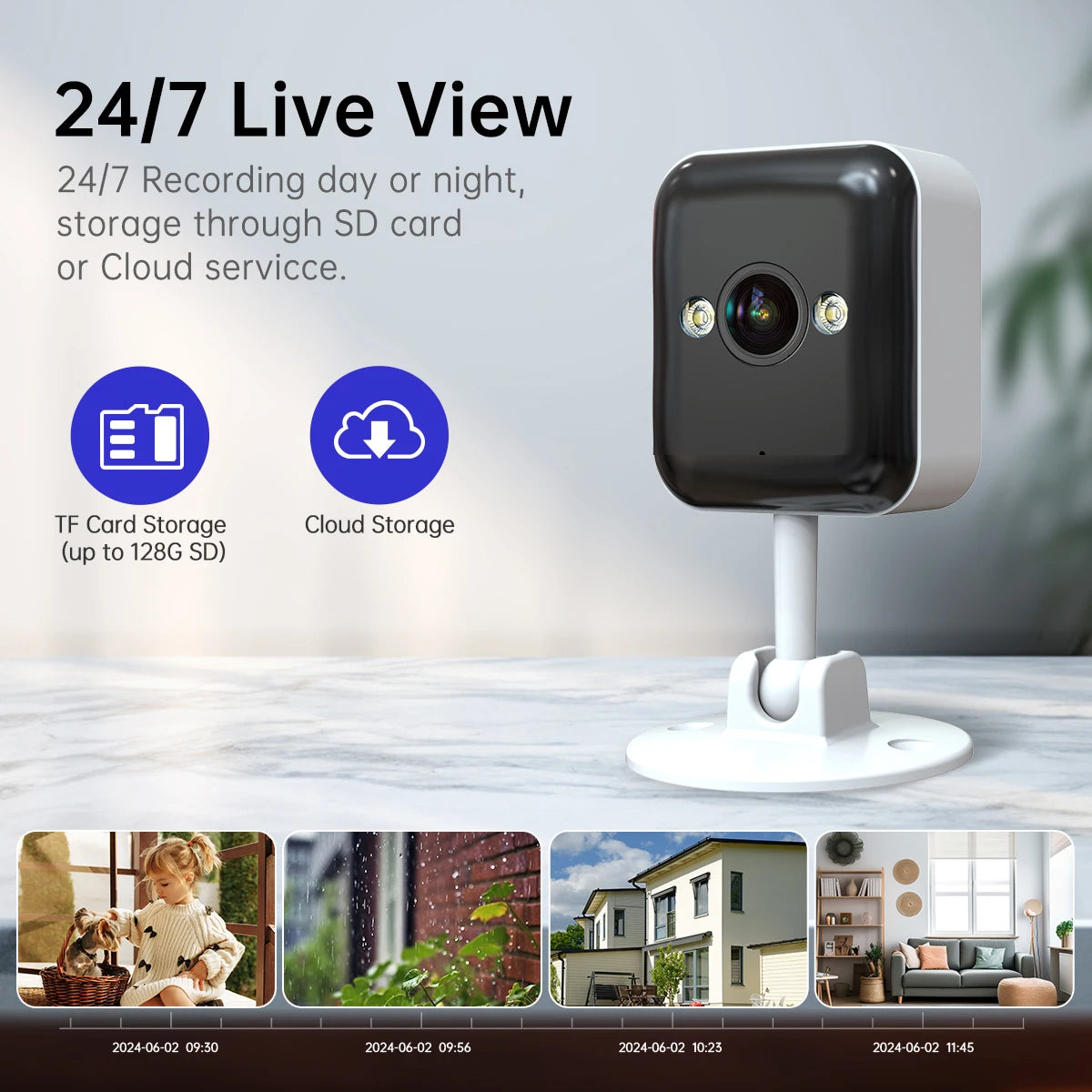 1080P Best Battery Powered Indoor Security Camera Wifi IP Camera Outdoor CCTV