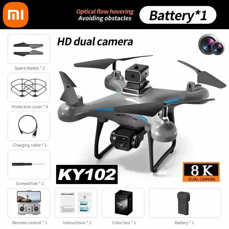 Xiaomi MIJIA KY102 Drone 8K Professional Dual Camera Brushless Quadcopter Obstacle Avoidance Optical Flow Aerial Drone RC 10000M