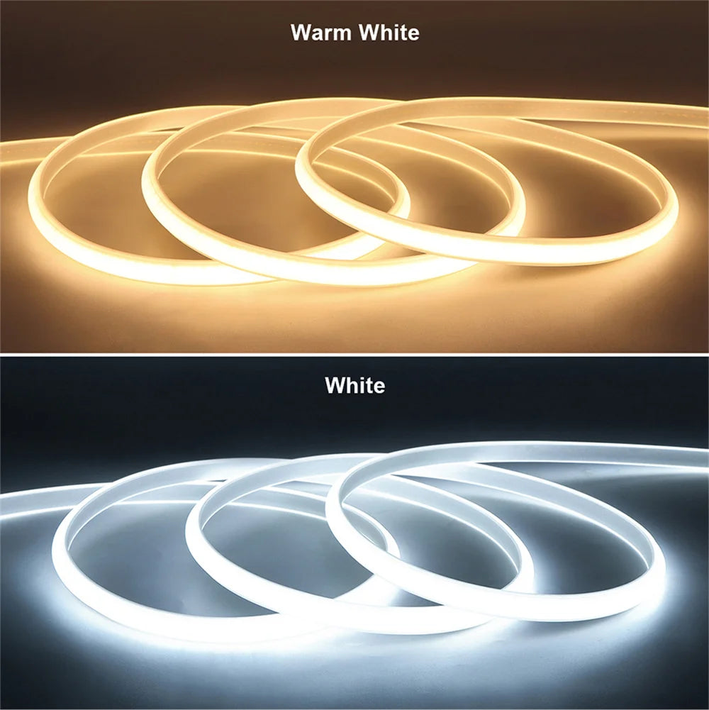 220v Outdoor Garden LED Strip Lights COB Led Strip for Room Waterproof