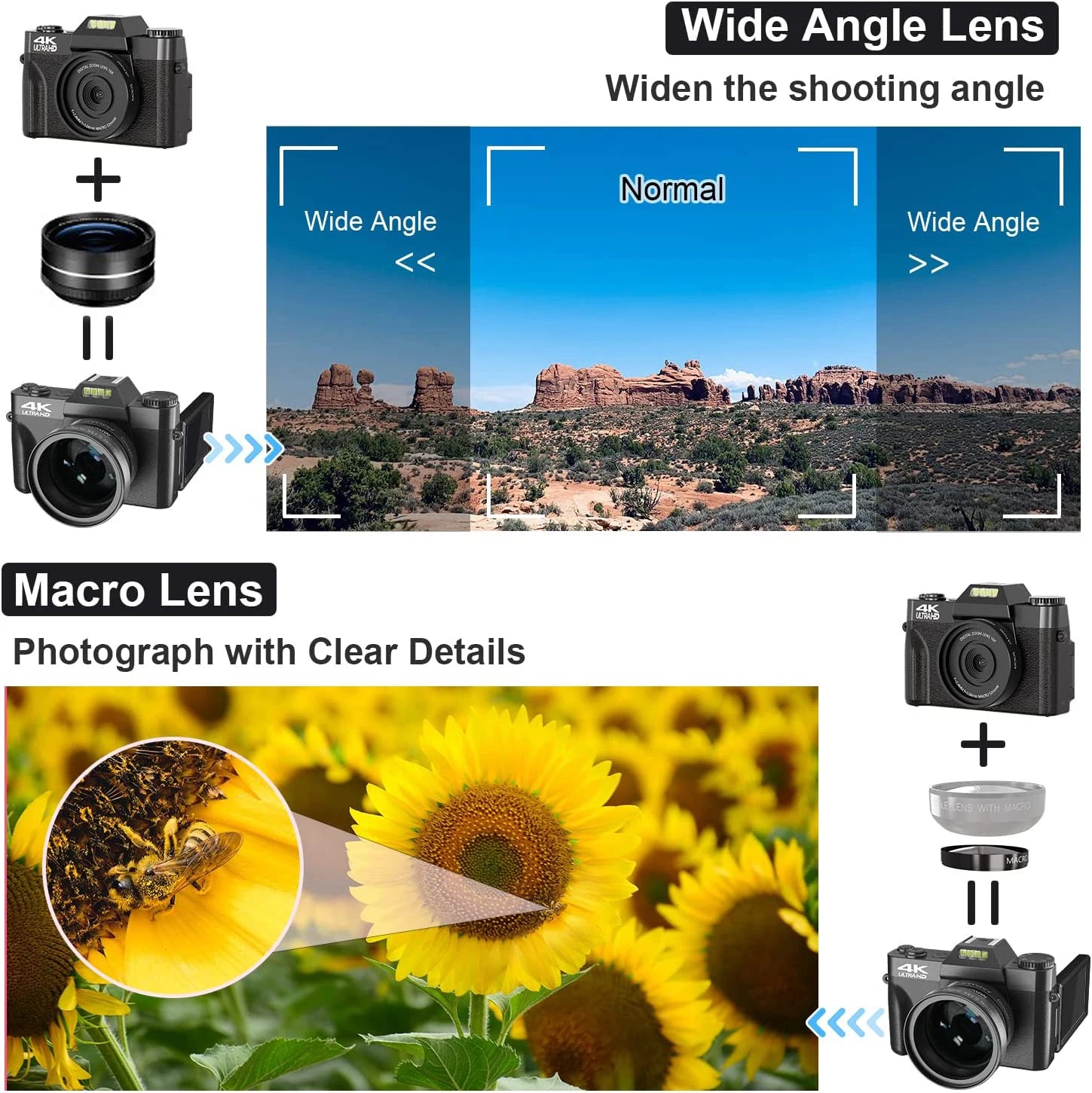 48MP Best Cheap Camera for Photography Beginners 4K WIFI Vlog Video Recorder