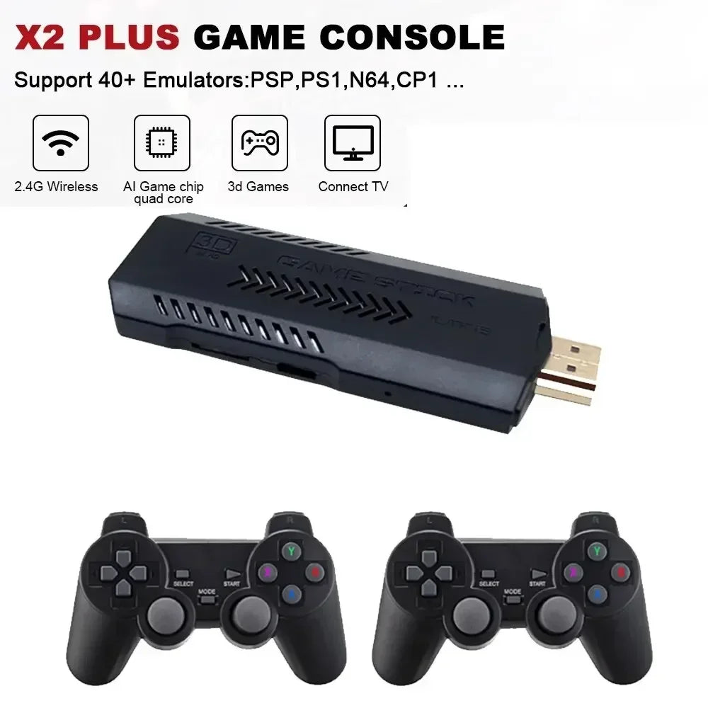 Retro Video Game Console Wireless Controller TV Emulator For PS1/N64/DC