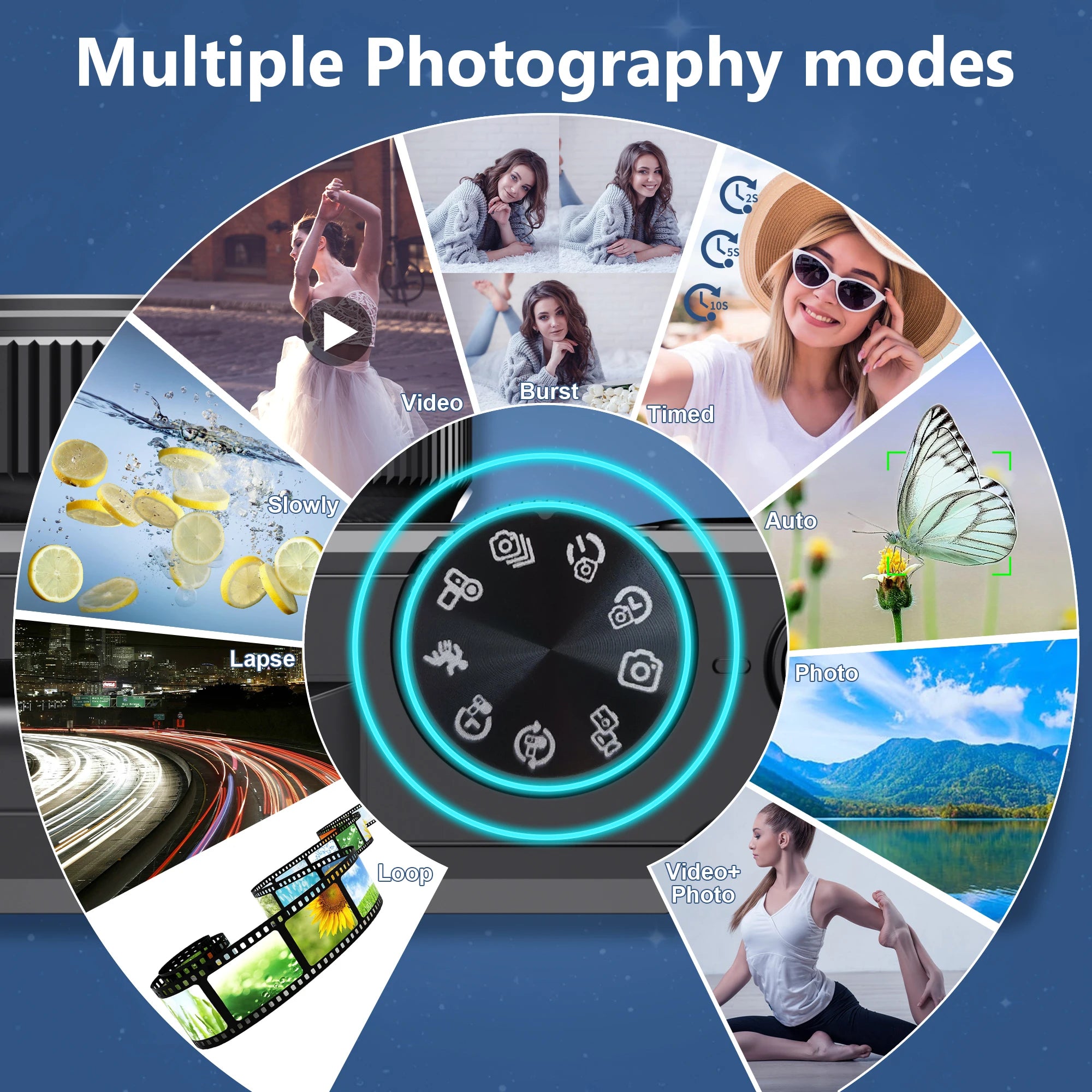 64MP Best Digital Camera for Photography 4K Video 18X Digital Zoom Camera