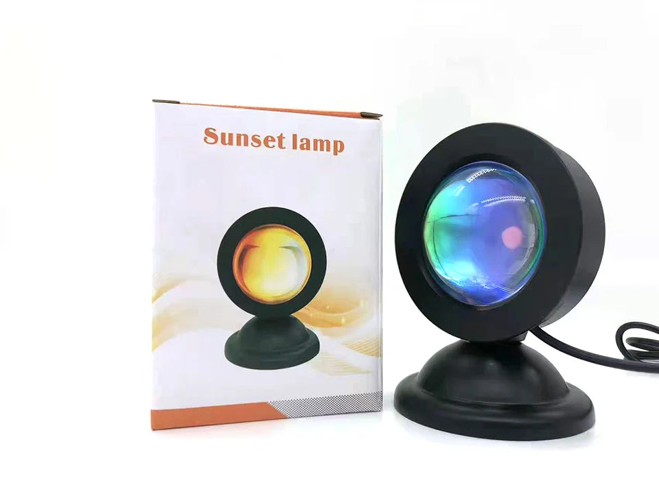 Mini USB Sunset Lamp Led Projector Night Light Home Background Wall Decoration