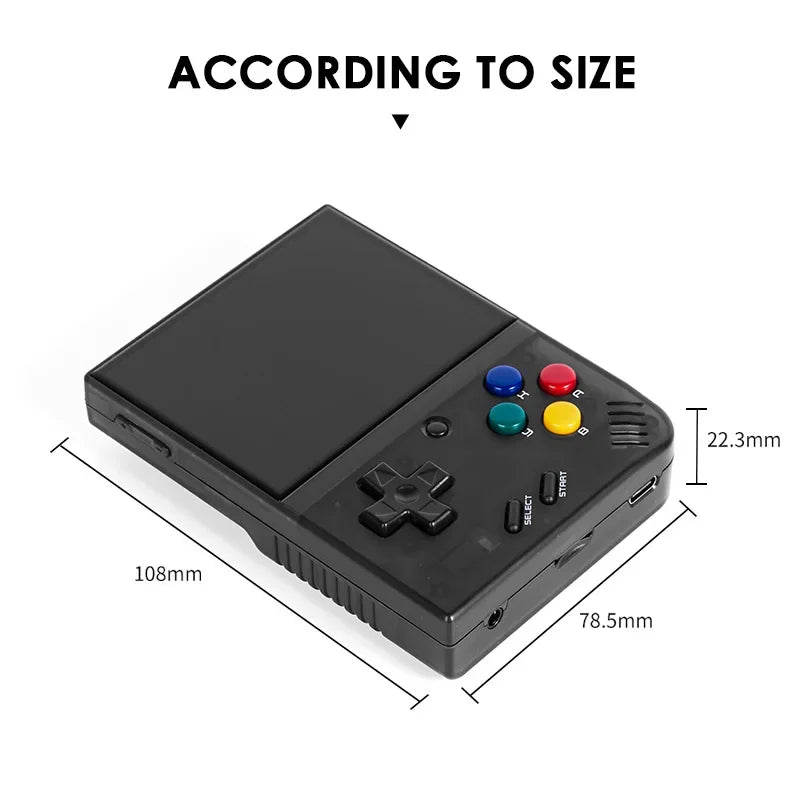 Portable Retro Handheld Game Console IPS Screen Classic Video Game Console