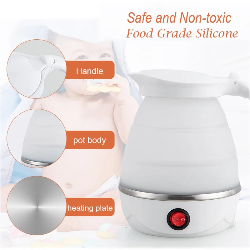 Portable Water Boiler for Travel Electric Portable Boiling Pot Kitchen Appliances Water Kettle