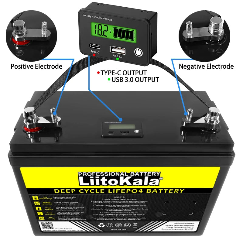 180AH LiFePO4 Battery pack 12V Lithium Iron Phosphate Battery