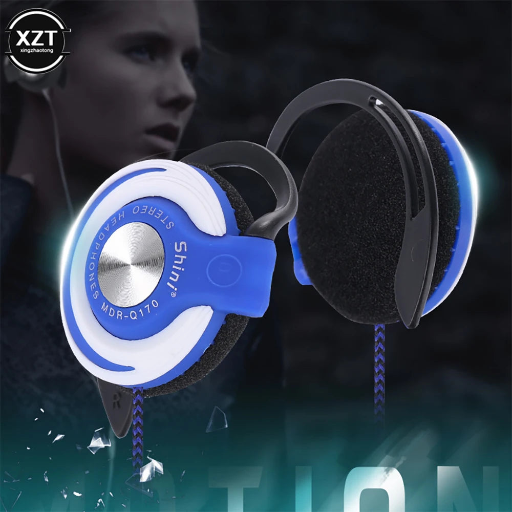 High Quality Wired Headphones Heavy Bass Headset Adjustable Ear hook Earphones