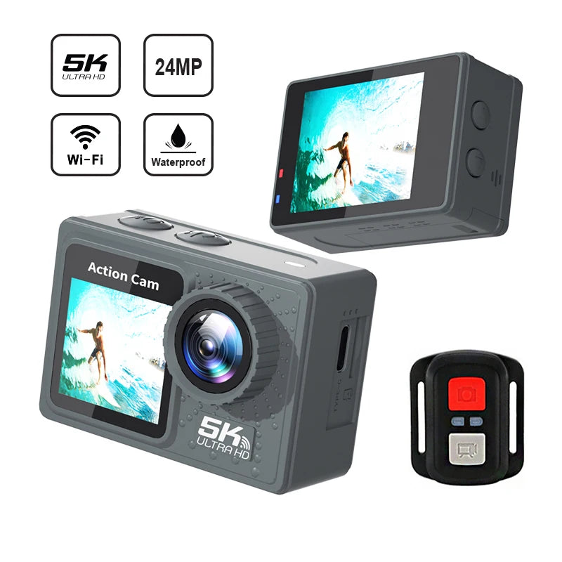 Best Budget Action Camera 5K 4K 60FPS WiFi Waterproof Sport Camera