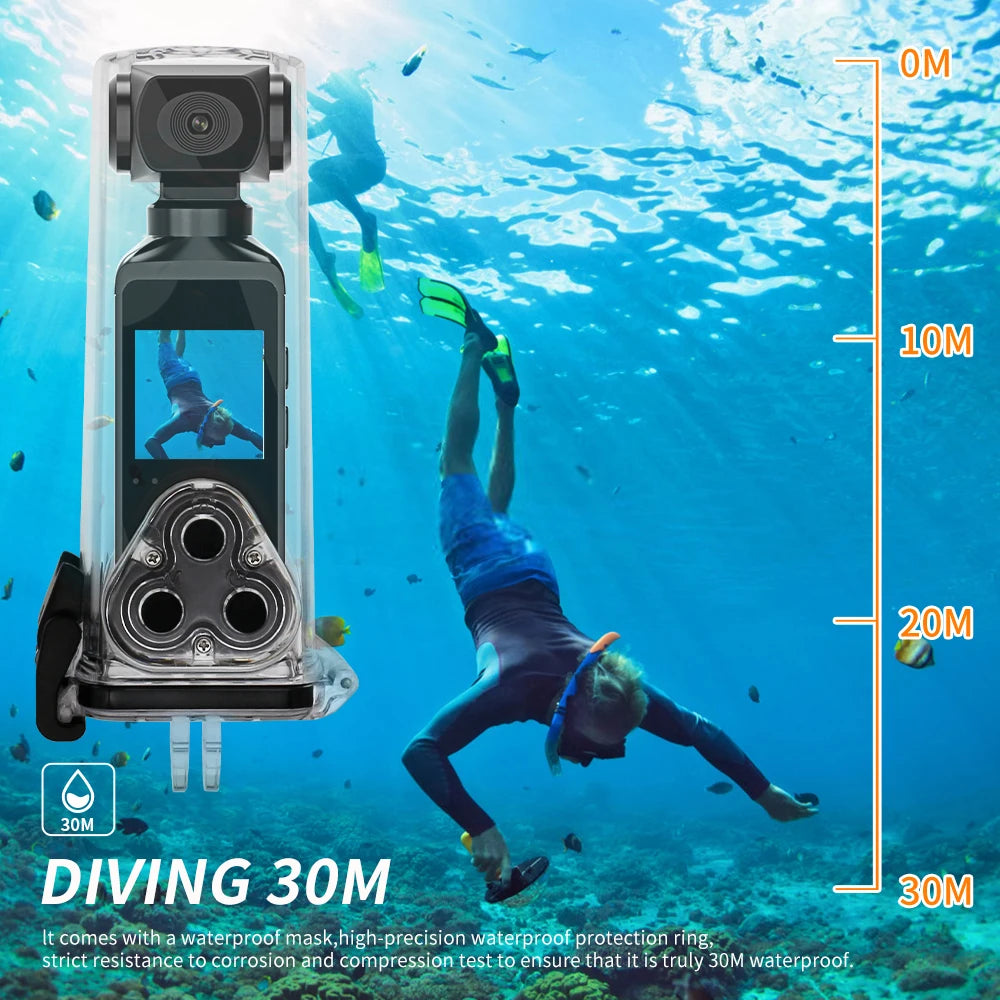 5K Waterproof Sports Action Camera Sport Action Camera Loop Recording Wearable Lens