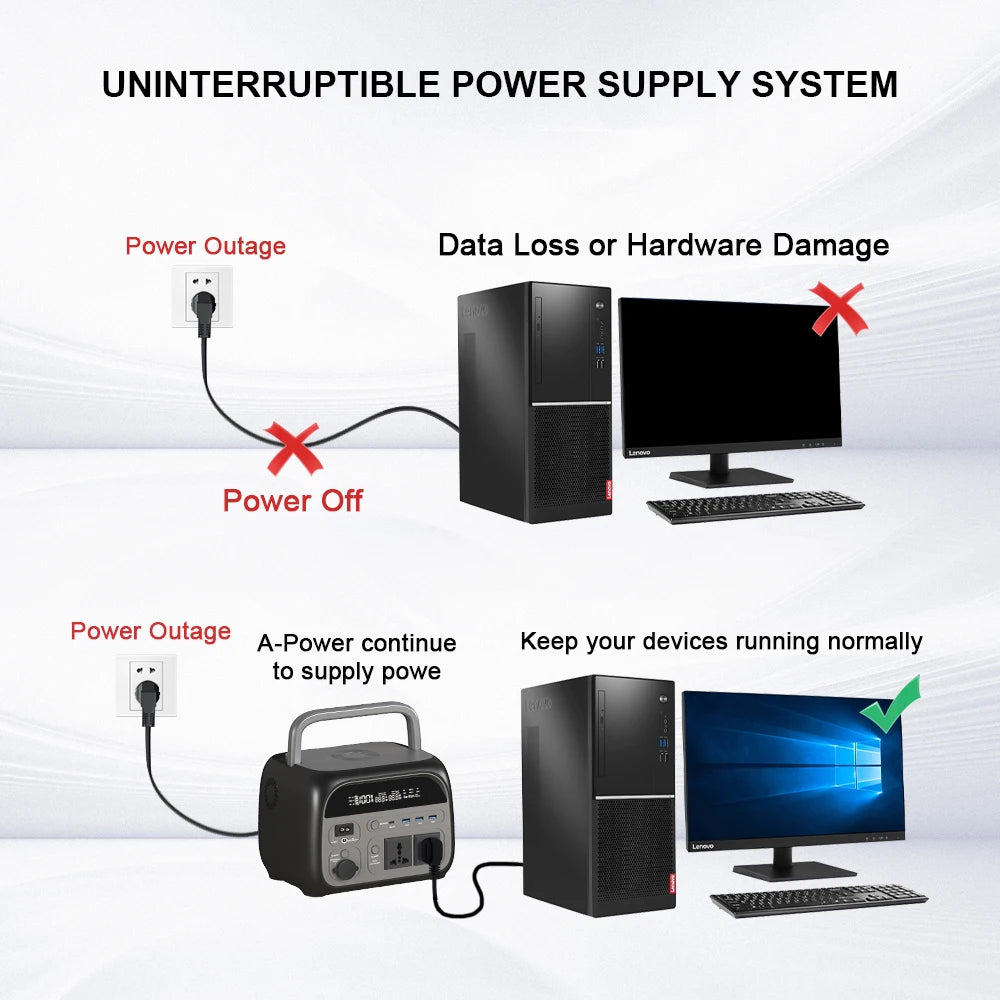 500W Portable Power Station 345.6Wh 108000mAh Solar Generator Camping