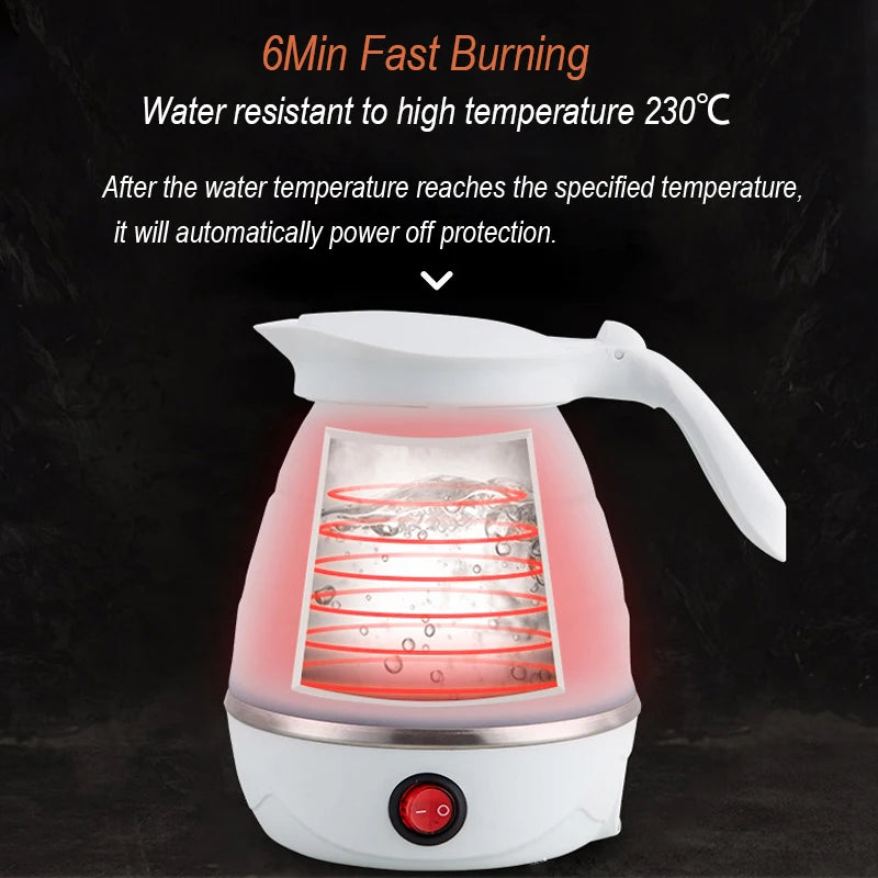 Portable Water Boiler for Travel Electric Portable Boiling Pot Kitchen Appliances Water Kettle