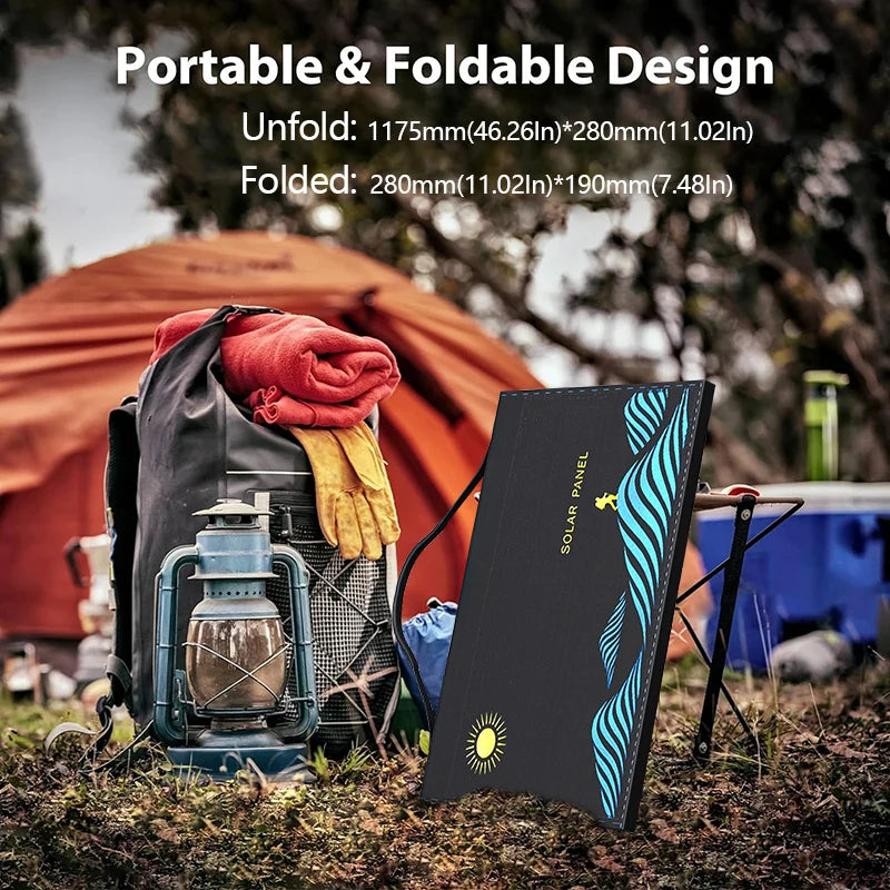 1000W Solar Panel Portable Folding Bag Outdoor Power Supply for Home