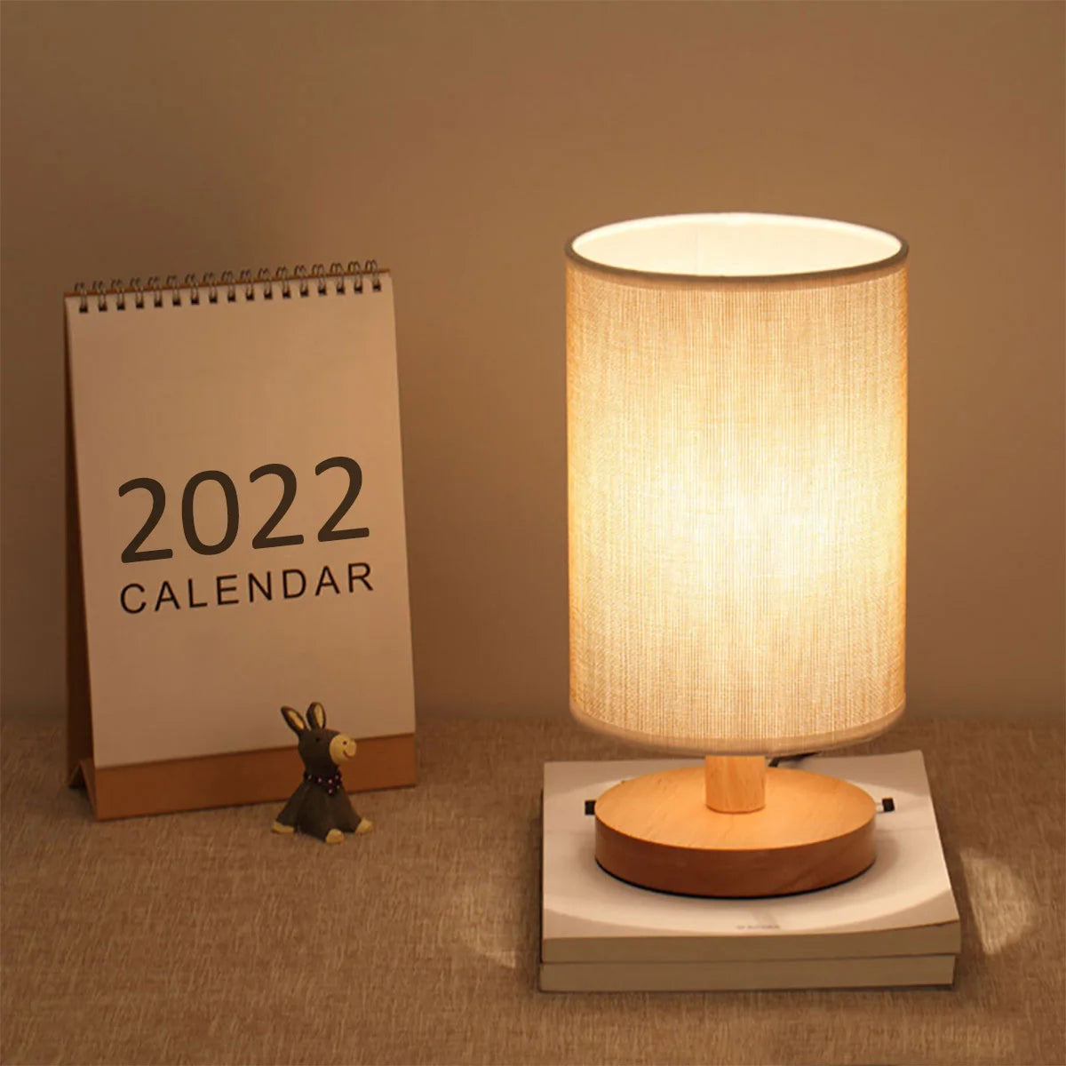 Night Lights Table Lamp For Bedroom Wooden Desk