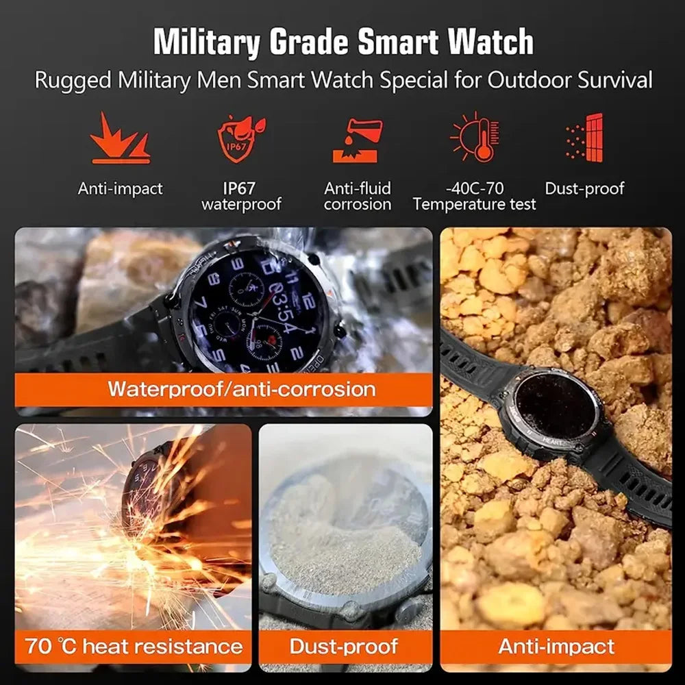 Best Military Style Smart Watches for Men 100+Sports Watches