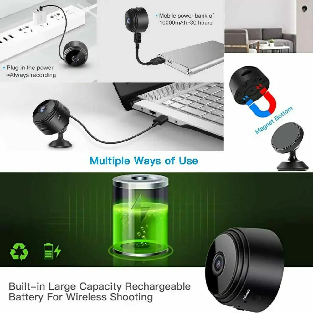 A9 Mini WiFi HD 1080p Wireless IP Camera Home Indoor Security Protection Camera