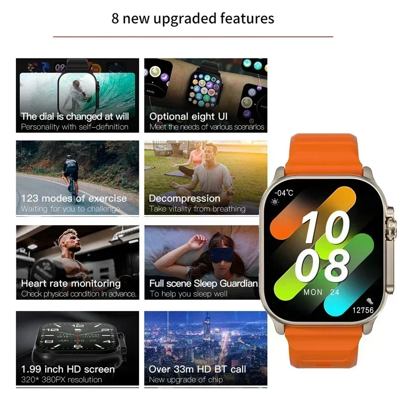 Watch 8 Ultra Smart Watch 2024 New Wireless Charging Smartwatch