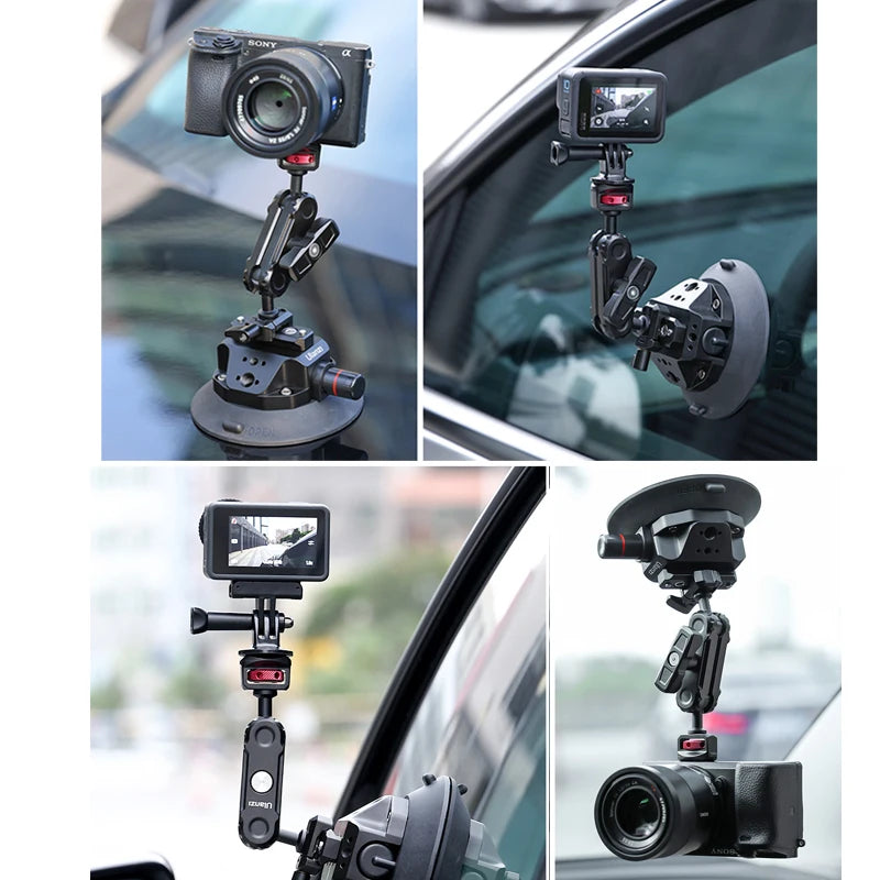 DSLR Camera Car Shooting Accessories Vlog Shoot Tool Car Windshield Mount