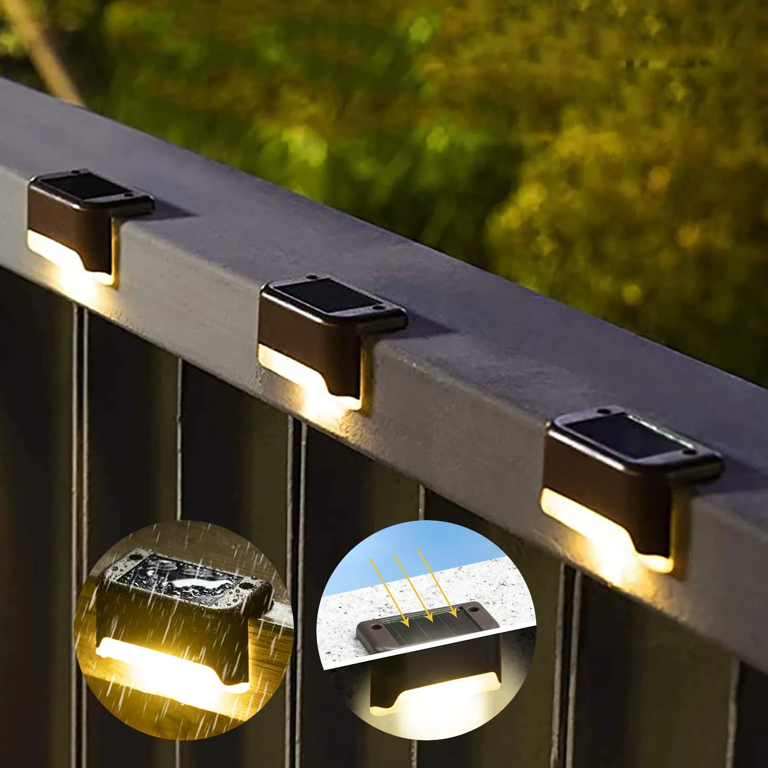 4/8/12/16pcs Solar LED Lights Outdoor Garden Light Deck Lamp