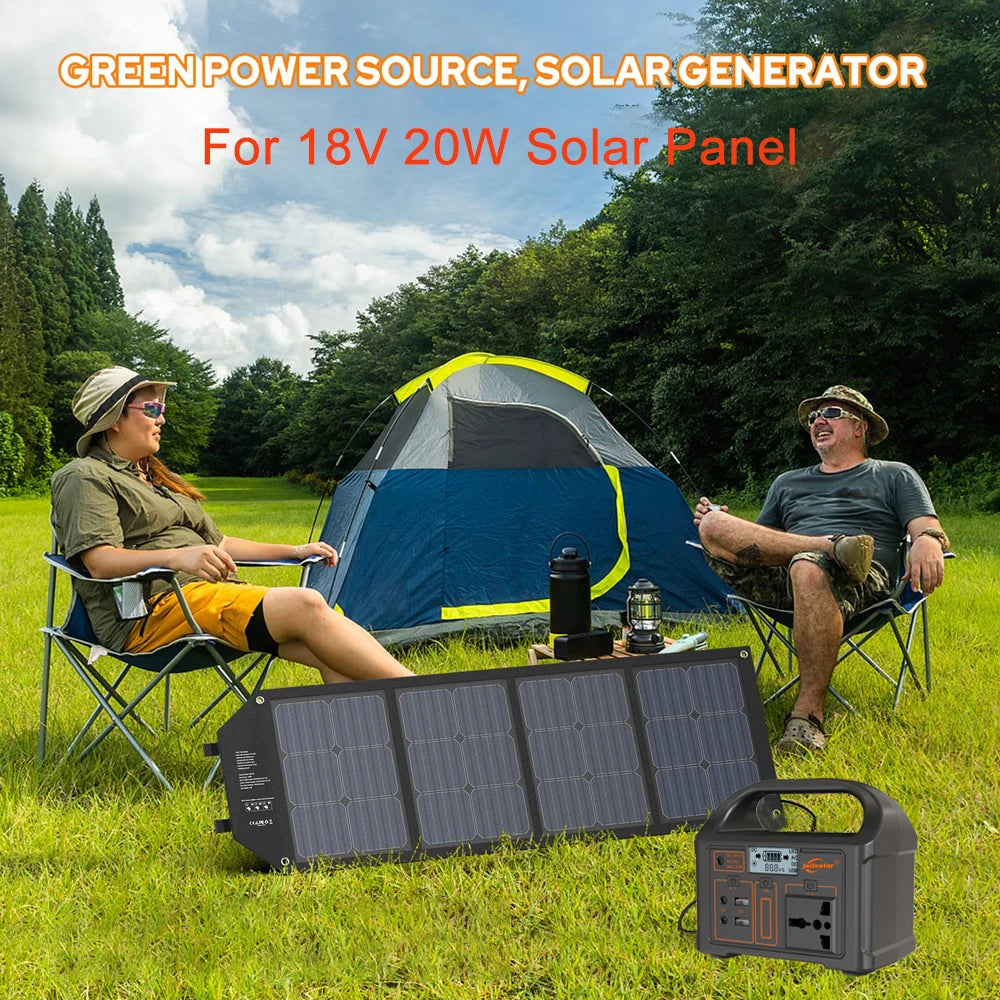 100W Portable Power Station Solar Powered Generator for Camping 24000mAh LiFePO4