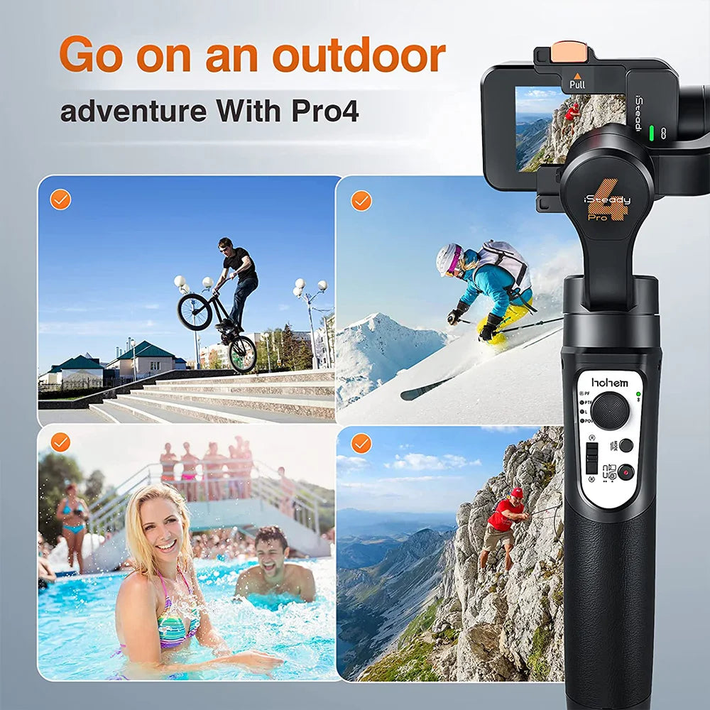 Best Action Camera for Beginners GoPro Action Camera 3-Axis Handheld Stabilizer