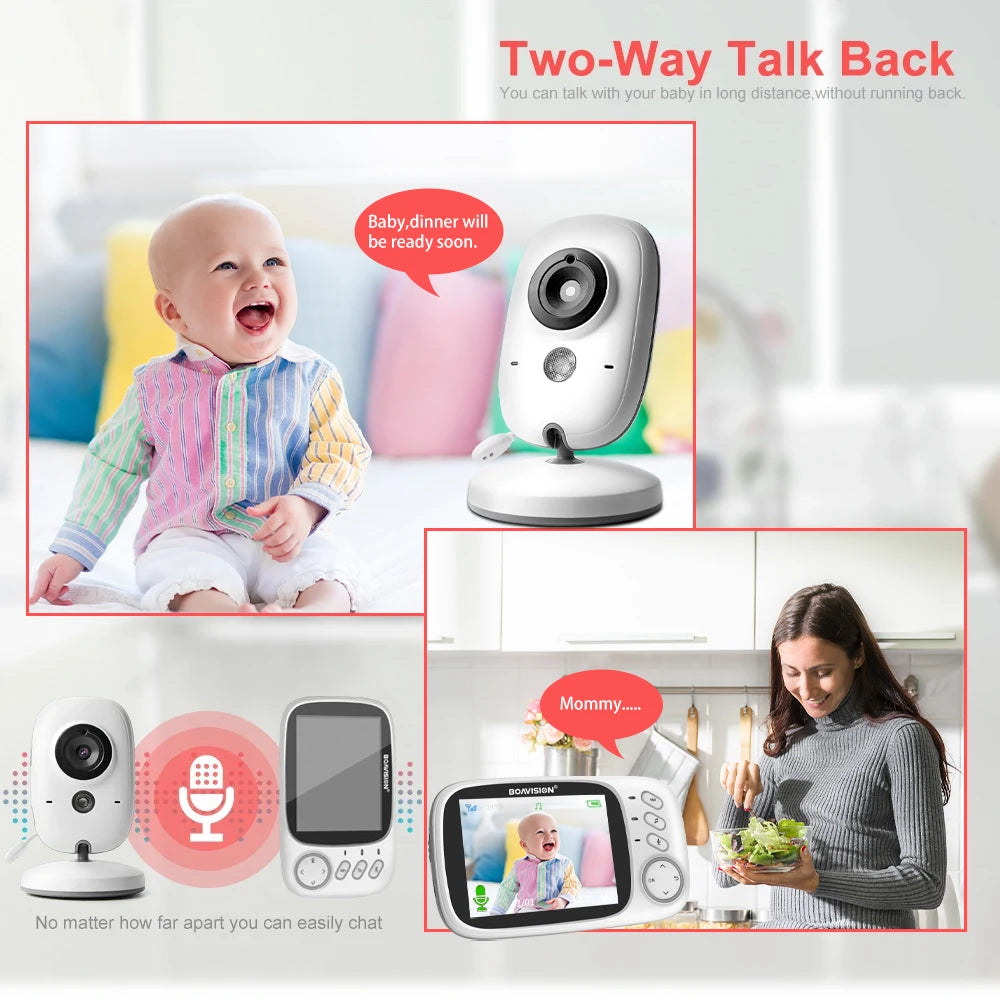 Baby Monitor Camera 2 Way Audio Talk Night Vision Surveillance Security Camera