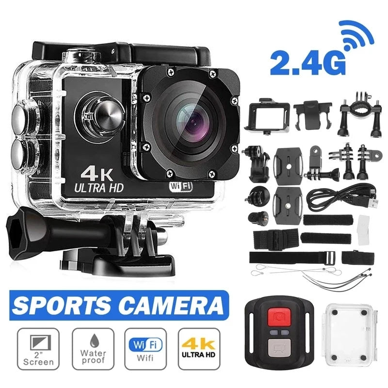 Best Waterproof Action Camera for Underwater 4K/30fps Helmet Video Recording Cameras