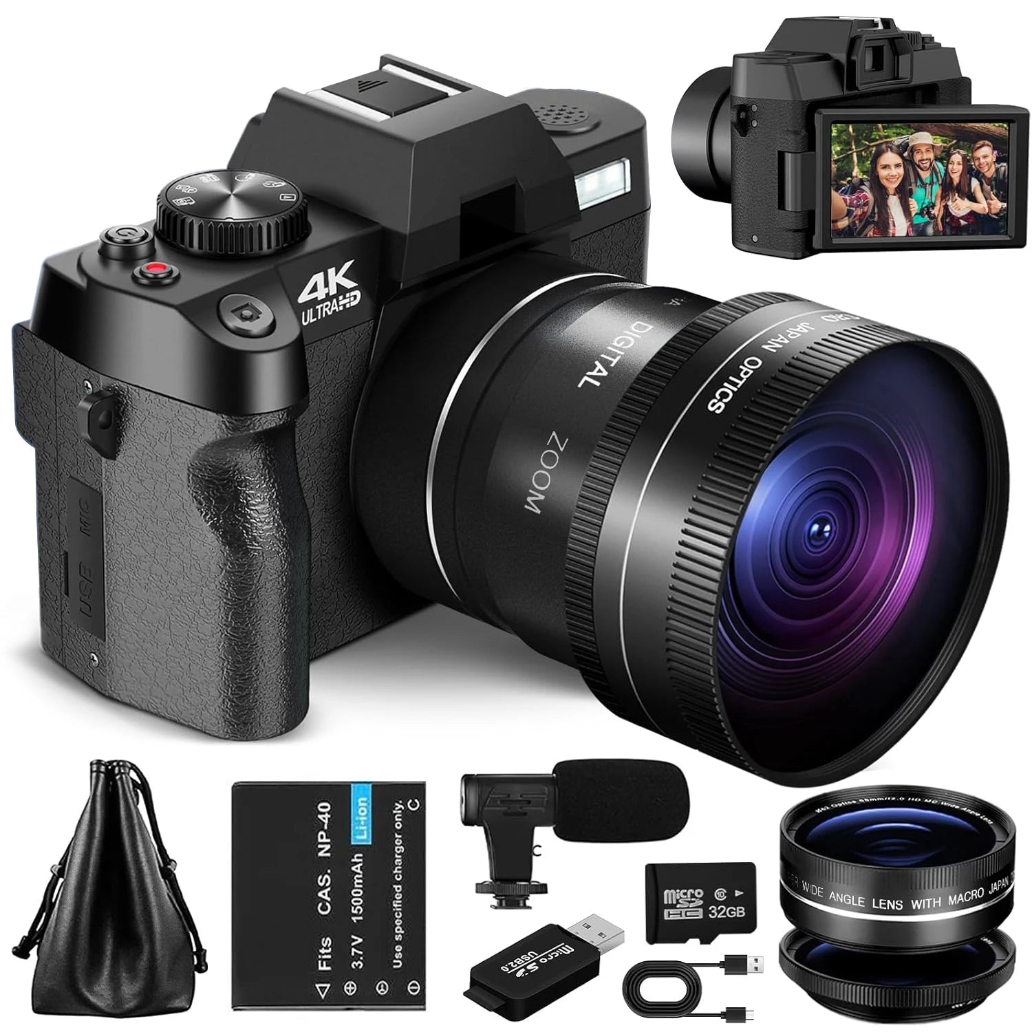 Best Budget Camera for Photography and Video 16X Digital Zoom 4K 48MP Camera