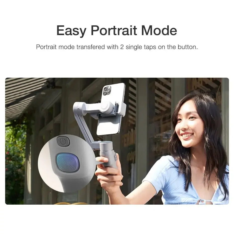 Best Handheld Gimbal for iPhone 3-Axis Smartphones Handheld Stabilizer Fill Light