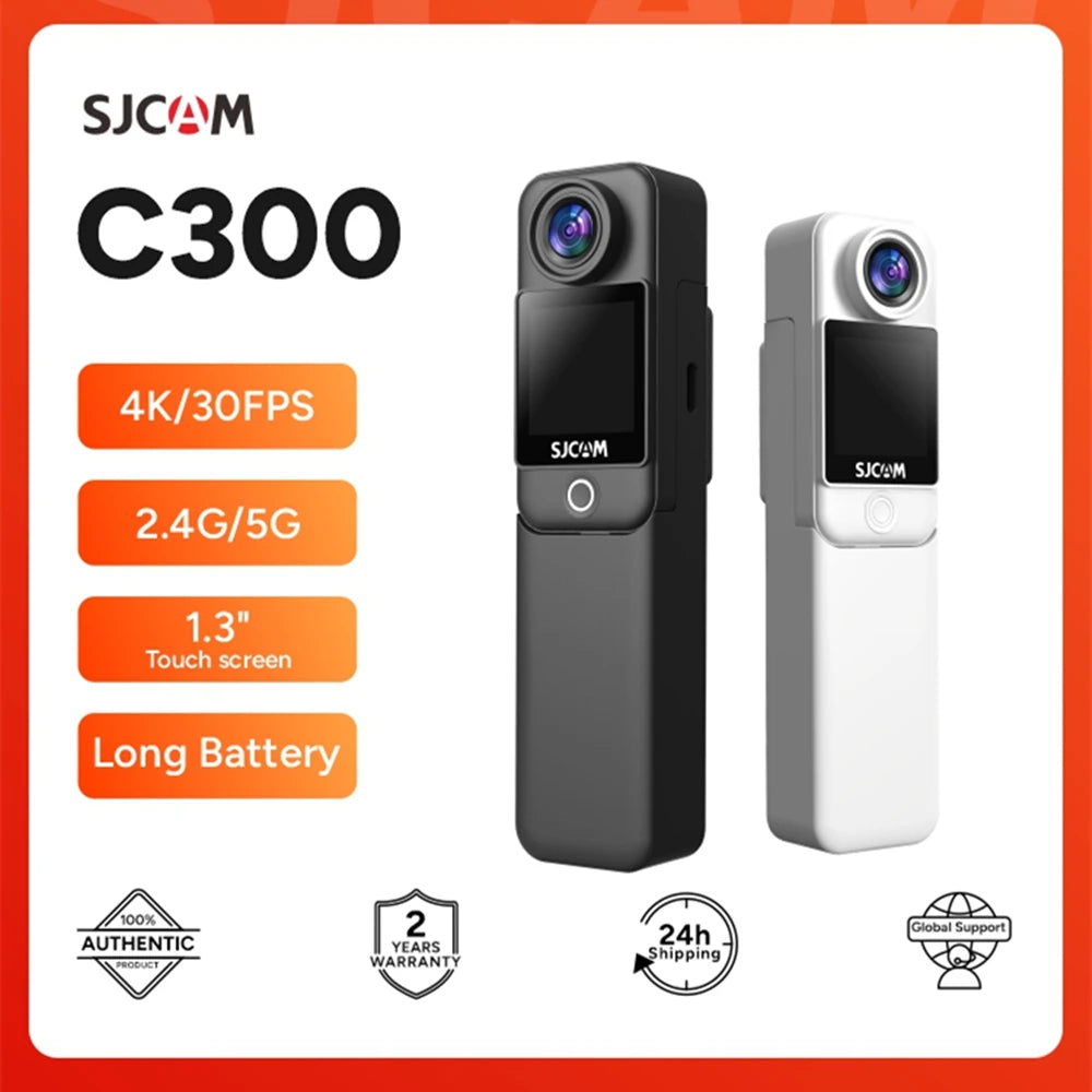 Pocket Action Camera 4K FHD 30M Waterproof 5G WiFi Camera Sport Action Cam