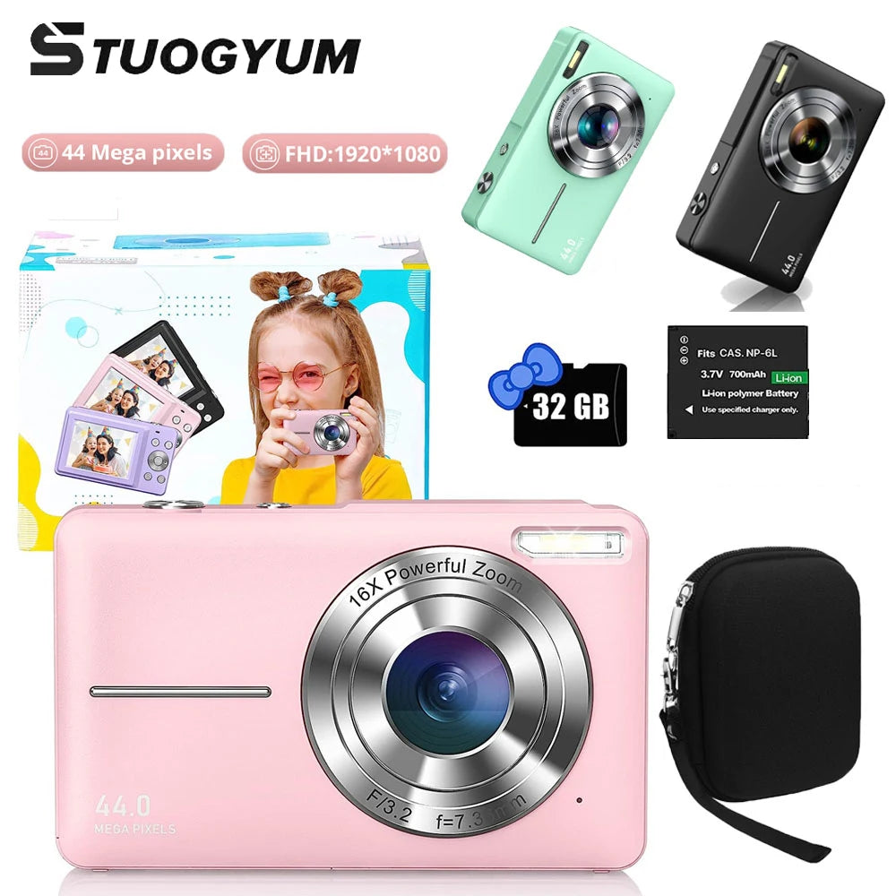 Children's Digital Camera Waterproof for Children Camcorder Compact Cameras for Photography