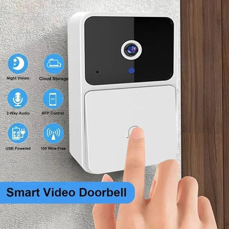 WiFi Video Doorbell Camera Wireless Night Vision Smart Home Doorbell Security Alerts