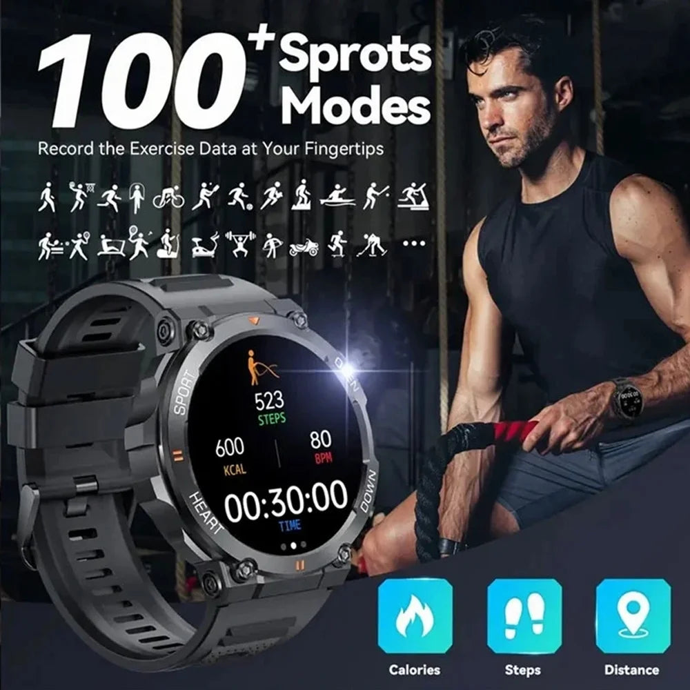 Best Military Style Smart Watches for Men 100+Sports Watches