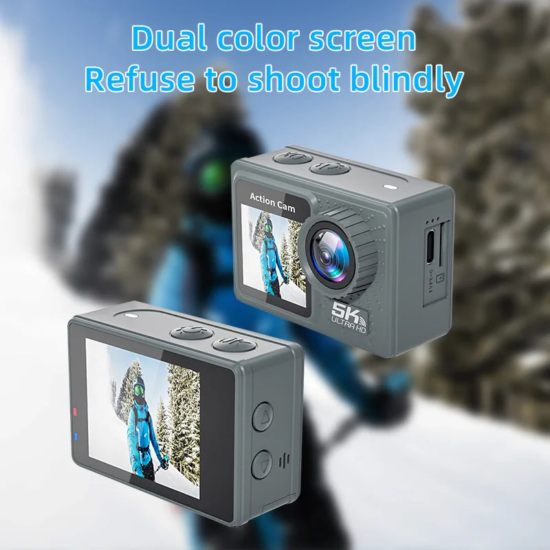 Best Budget Action Camera 5K 4K 60FPS WiFi Waterproof Sport Camera