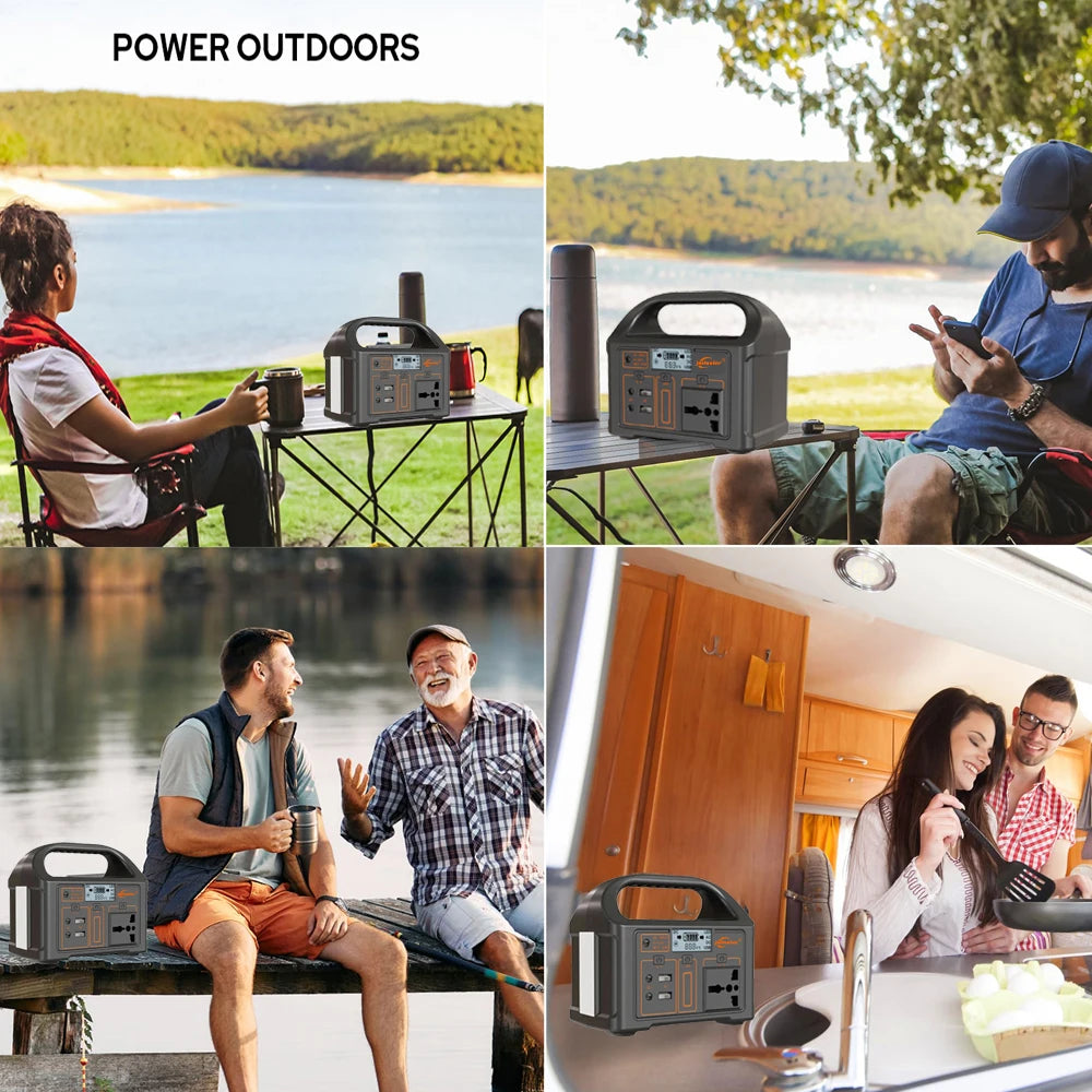 100W Portable Power Station Solar Powered Generator for Camping 24000mAh LiFePO4