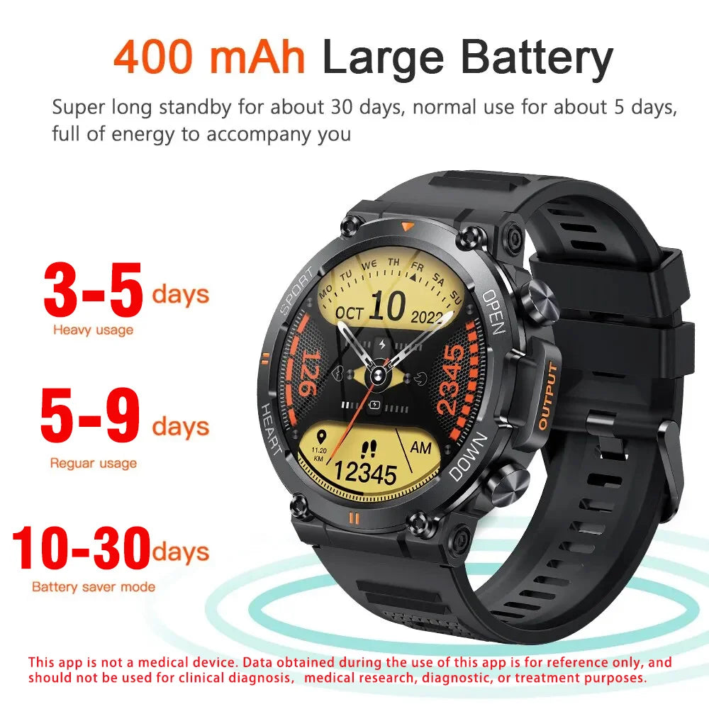 Best Military Style Smart Watches for Men 100+Sports Watches