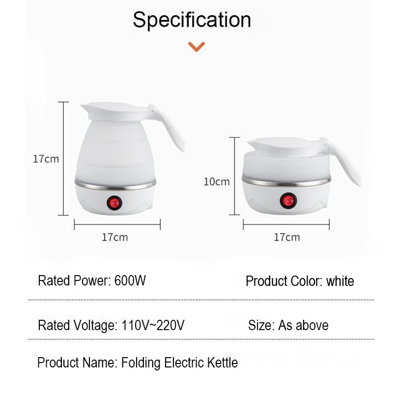 Portable Water Boiler for Travel Electric Portable Boiling Pot Kitchen Appliances Water Kettle