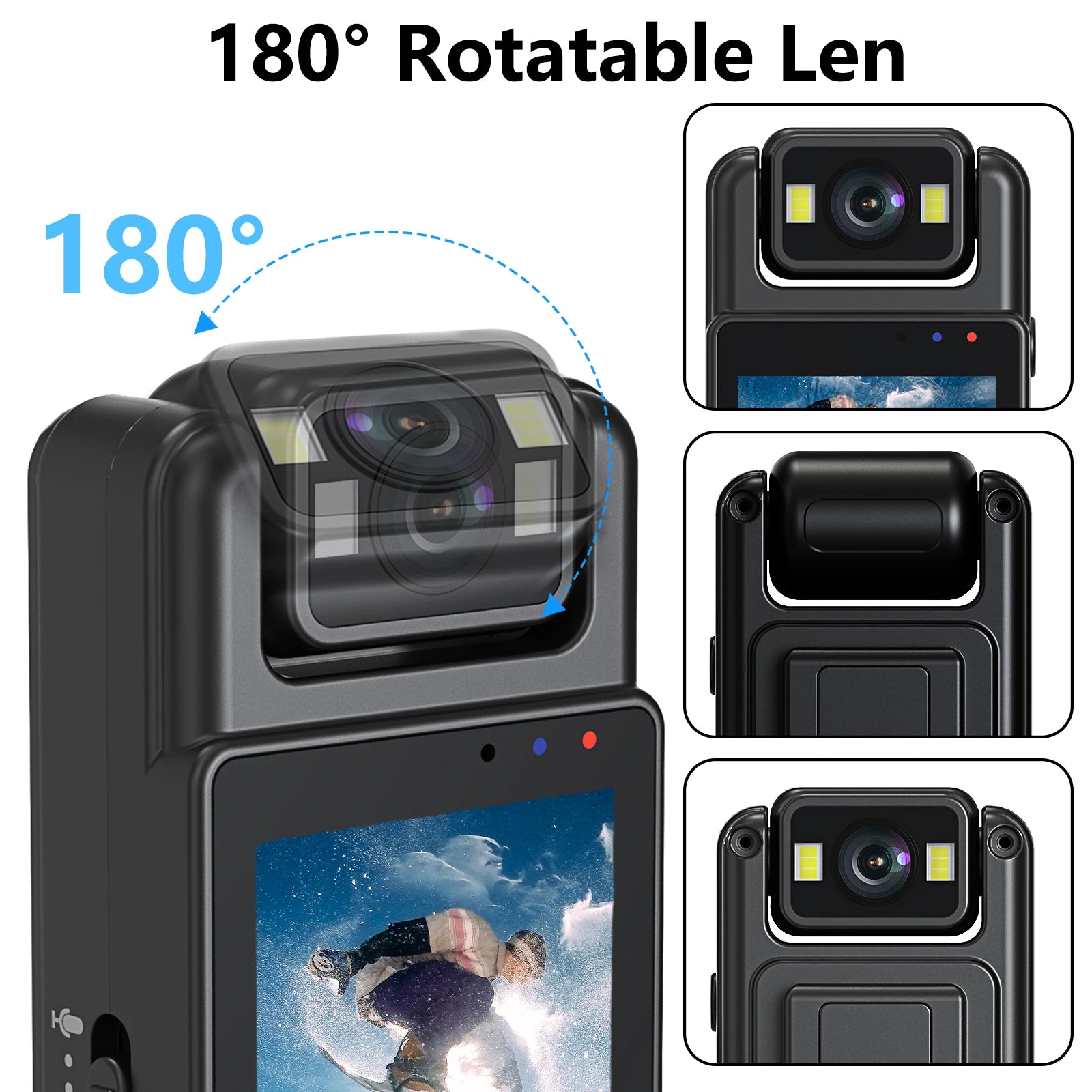 Best Small Action Camera 1080P Portable Video Recorder Small Body Cam Night Vision