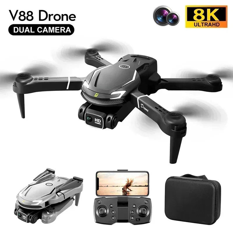 Mini Drone 8K 5G GPS Remote Control Aircraft HD Dual Camera Quadcopter