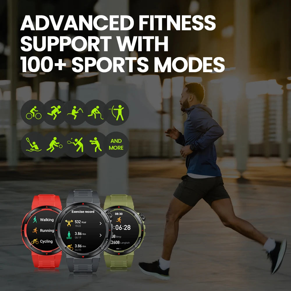 HD AMOLED Display Best Men's Sport Smart Watches