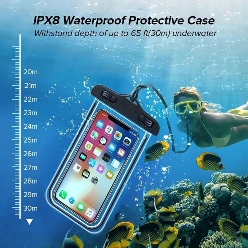 Waterproof Phone Case Swimming Water Proof Bag Underwater Phone Protector Pouch