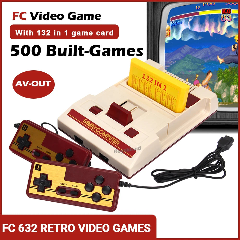 Best Video Game Console 500 Classic Games Family Computer TV Game Console Support