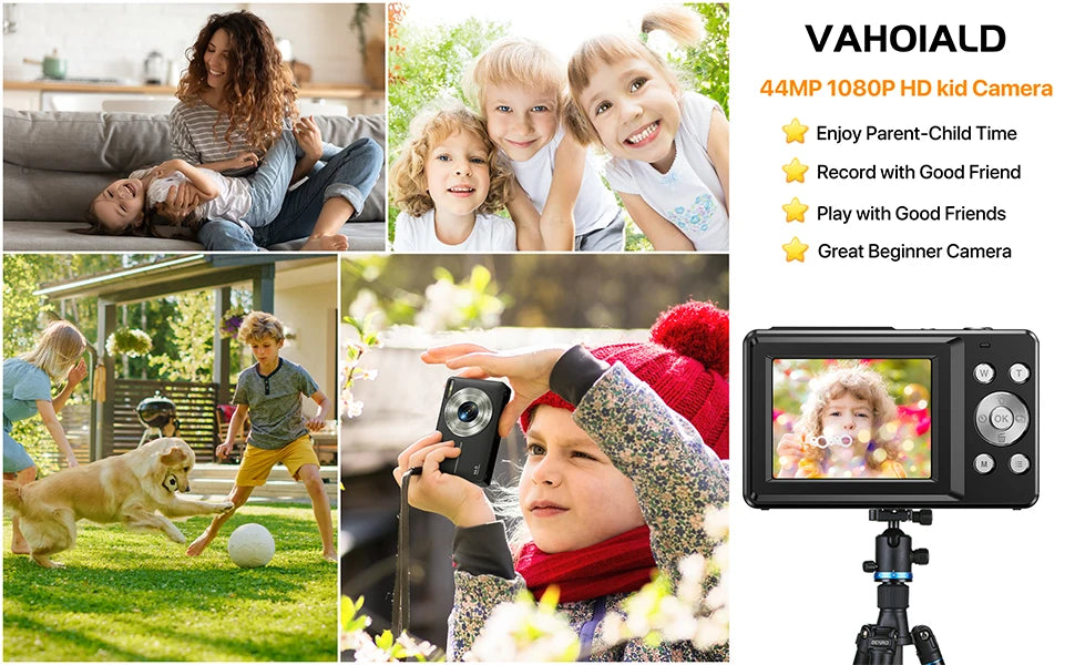 Children's Waterproof Digital Camera 16x Zoom Compact Cameras 1080P