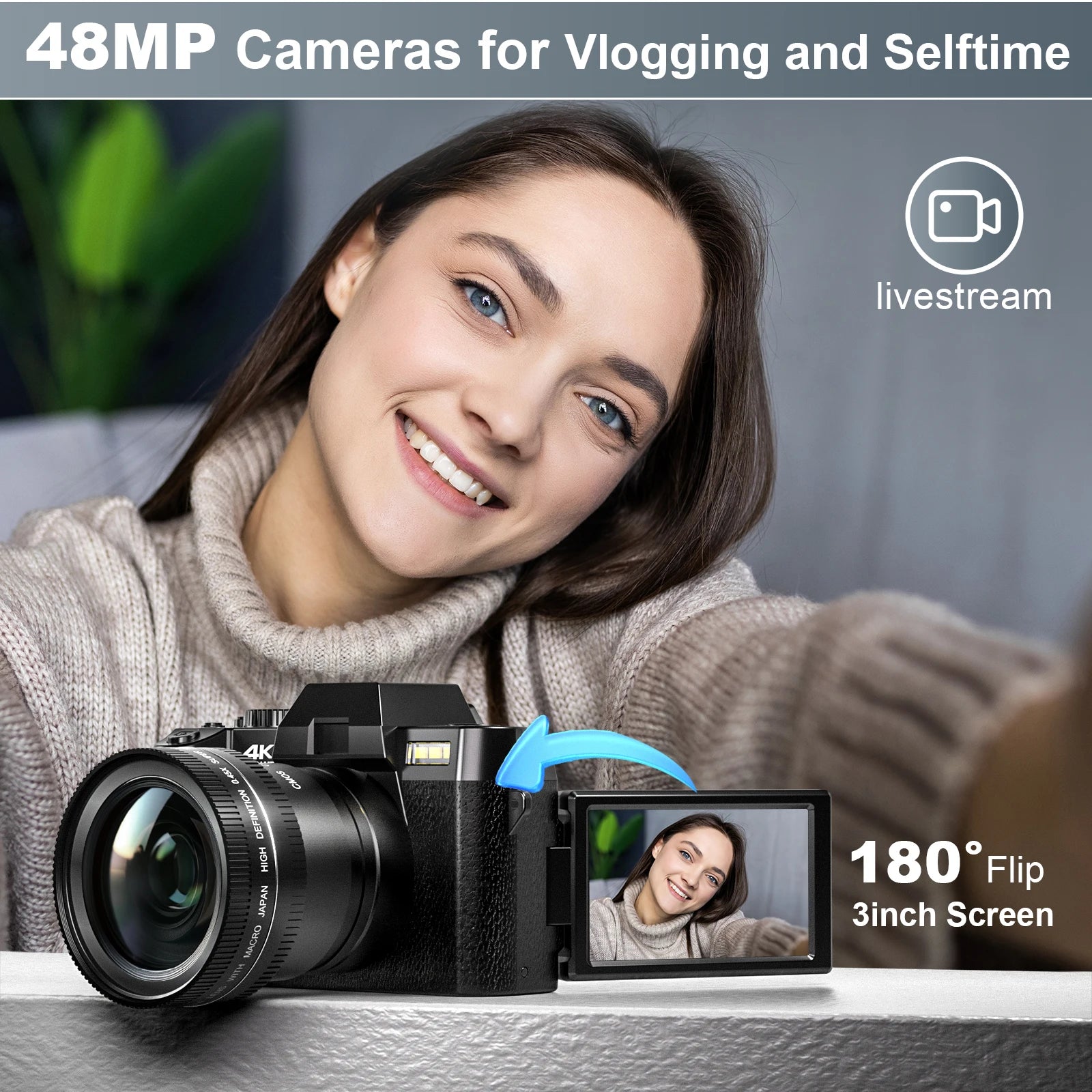 Best Camera for Beginner Photography 4K WIFI Vlog Video Recorder YouTube