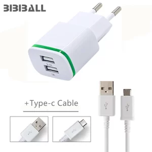 USB C 3.1 LED usb charger + 2A type C Fast charging USB for Moto Z2 Z3 Play Sony Xperia L1 XA1 Ultra XZs XZ Premium X Compact